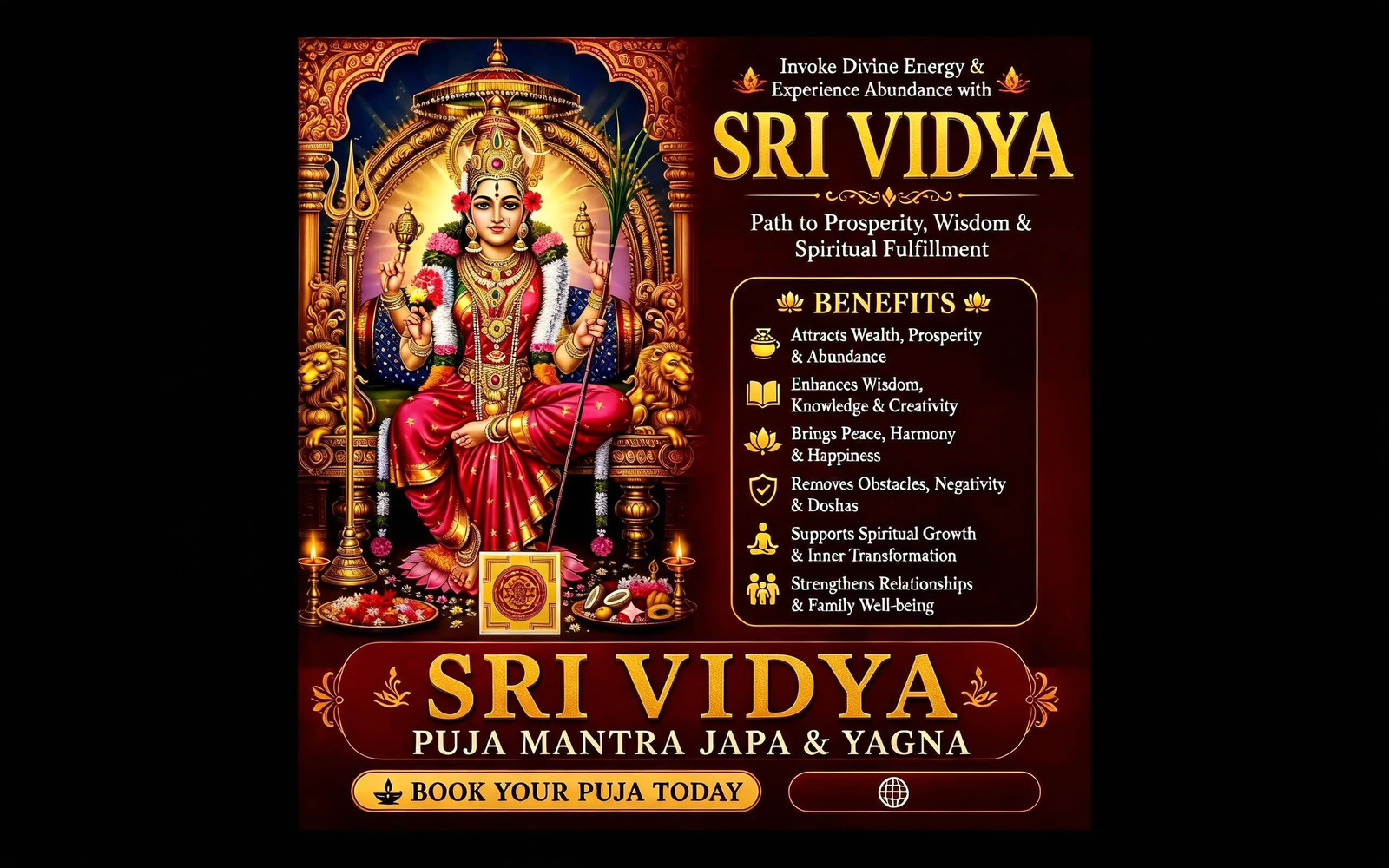 Sri Vidya Puja Mantra Japa &amp;amp;amp; Yagna